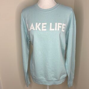 Simply Southern Lake Life Women's Mint Sweatshirt. XS-Small